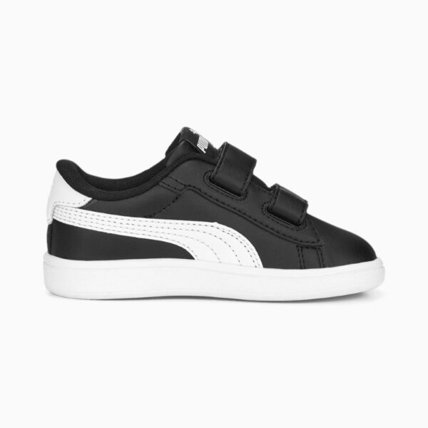 کفش جوانان مشکی، سفید پوما مدل Smash 3.0 Leather V Sneakers Baby