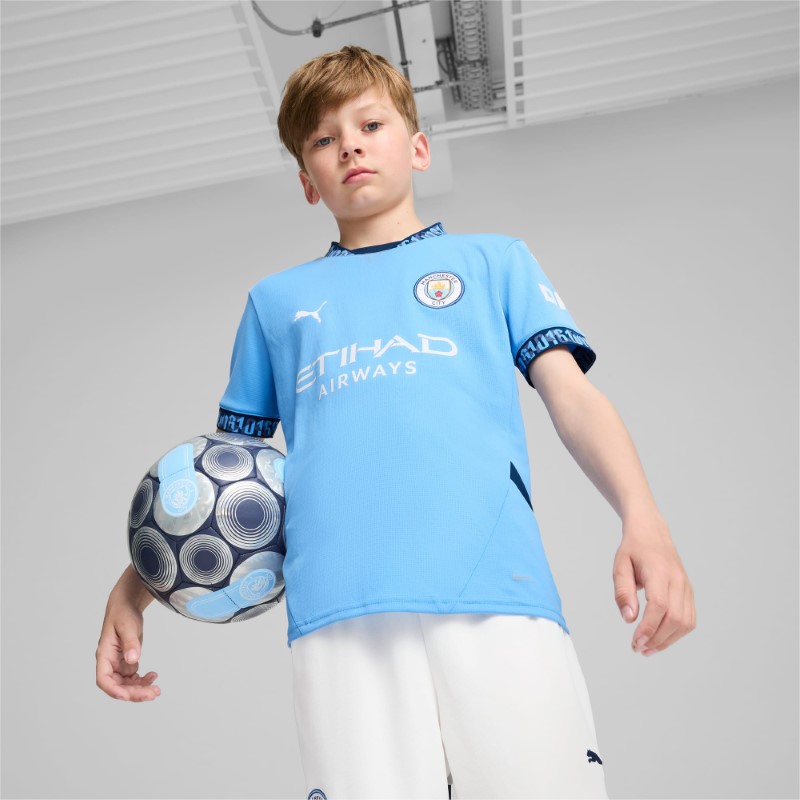 لباس منچسترسیتی نوجوانان پوما مدل Manchester City 24/25 Home Jersey Youth