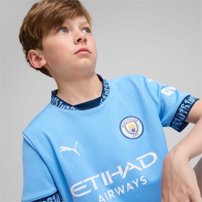 لباس منچسترسیتی نوجوانان پوما مدل Manchester City 24/25 Home Jersey Youth