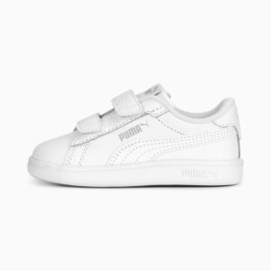 کفش جوانان سفید پوما مدل Smash 3.0 Leather V Sneakers Baby