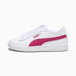 White, red Puma Smash 3.0 L Shoes Kids