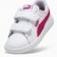 کفش جوانان سفید، قرمز پوما مدل Smash 3.0 Leather V Sneakers Baby