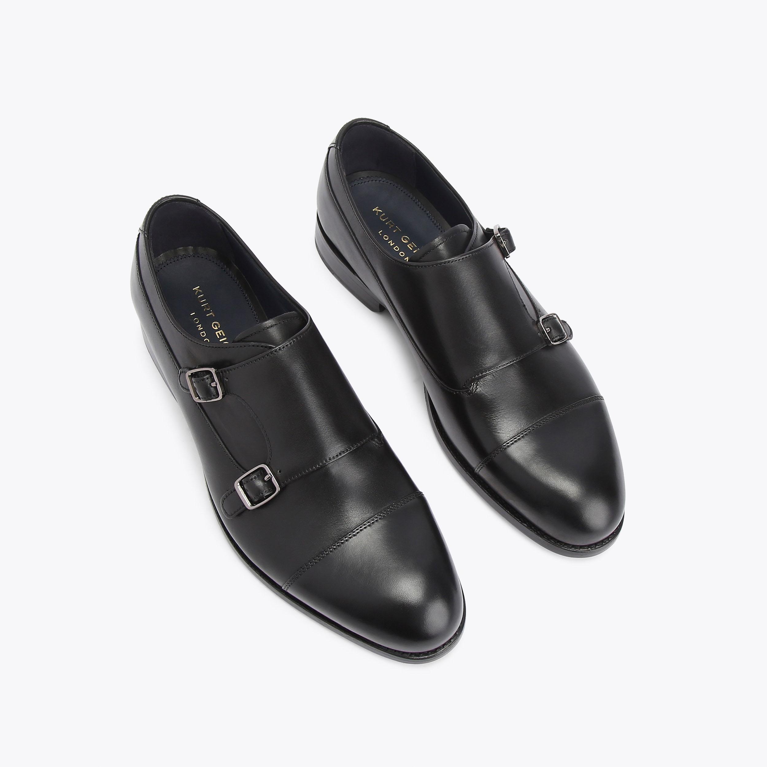 کفش چرم مردانه مشکی کرت گایگر مدل sloane monk shoe