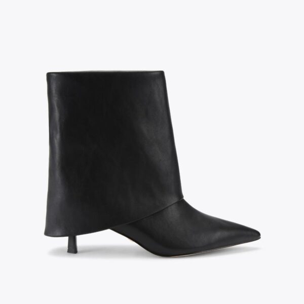 کفش چرم بوت زنانه مشکی کرت گایگر مدل fierce ankle boot