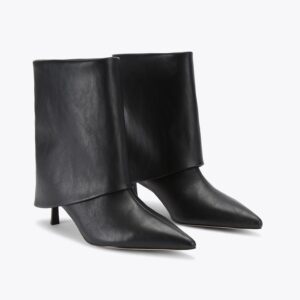 کفش چرم بوت زنانه مشکی کرت گایگر مدل fierce ankle boot