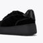 کفش زنانه مشکی کرت گایگر مدل lighter velvet sneaker