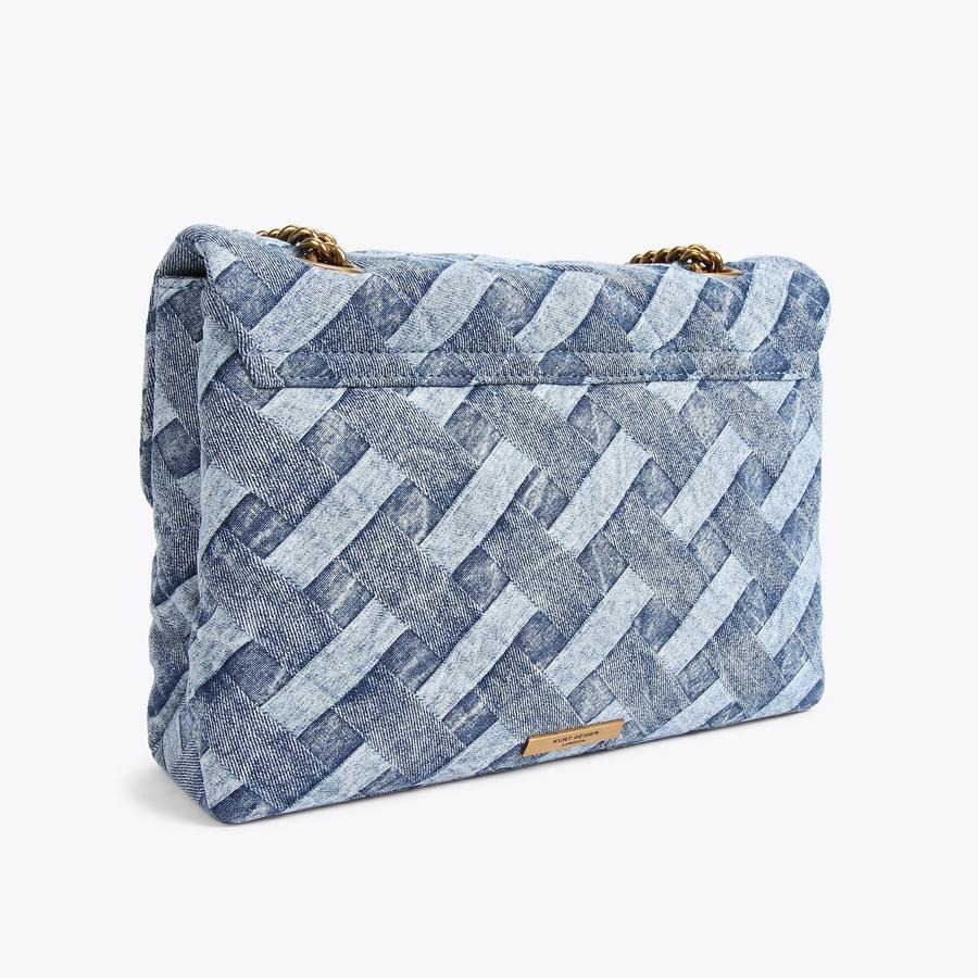 كيف زنانه ابي كرت گایگر مدل large denim kensington bag