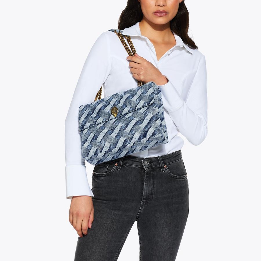 كيف زنانه ابي كرت گایگر مدل large denim kensington bag