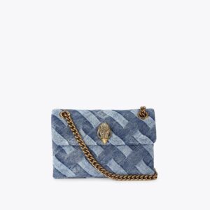 کیف مینی زنانه آبی کرت گایگر مدل mini denim kensington bag