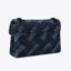 کیف مینی زنانه سرمه‌ای کرت گایگر مدل mini denim kensington bag