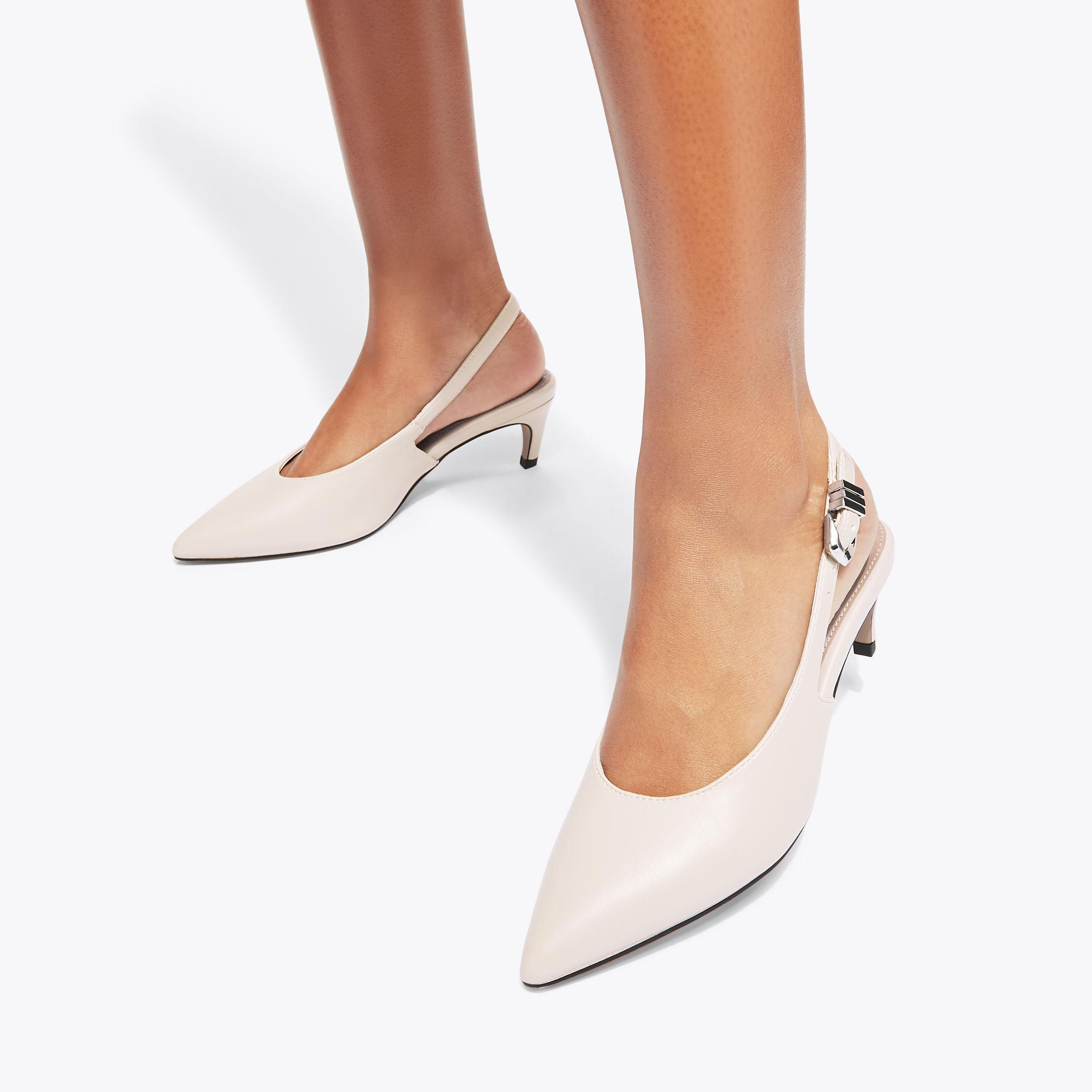 کفش مجلسی زنانه سفید کرت گایگر مدل beloved slingback heel