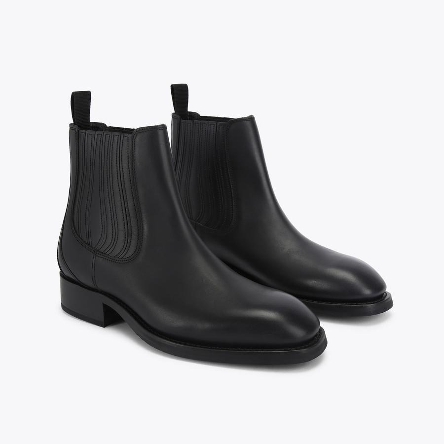 کفش بوت مردانه مشکی کرت گایگر مدل kemp chelsea boot