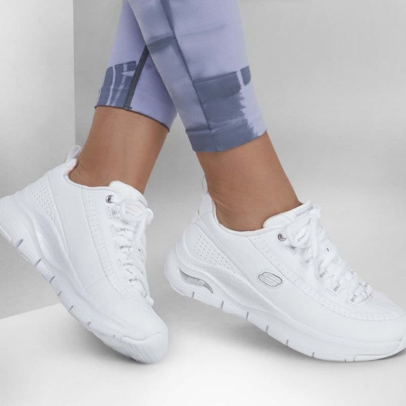 کفش زنانه سفید اسکچرز مدل Skechers Arch Fit - Citi Drive