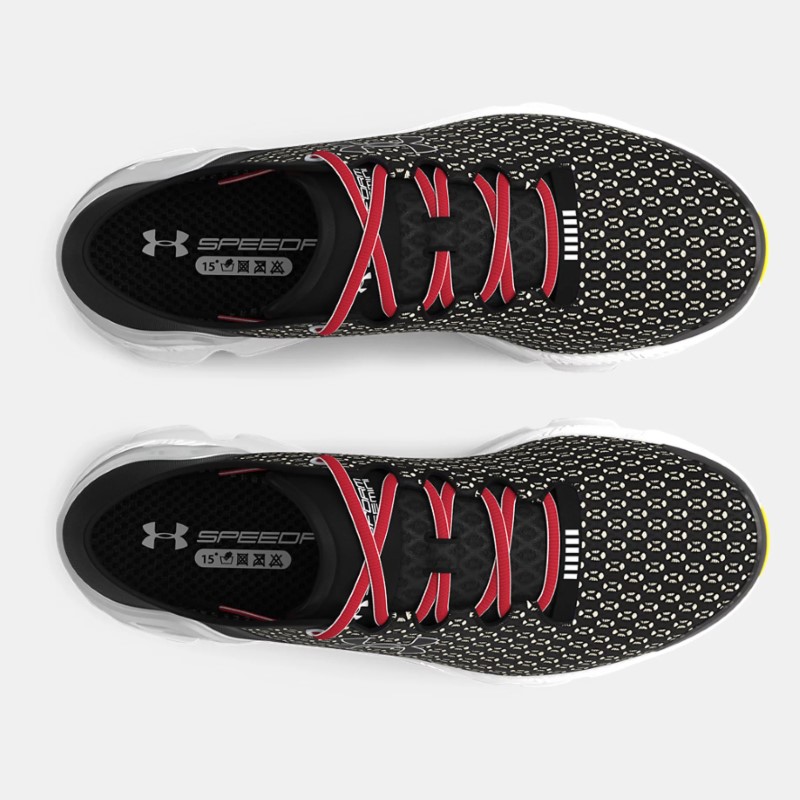 کفش اسپرت سفید، مشکی آندر آرمور مدل Unisex UA SpeedForm Gemini Running Shoes