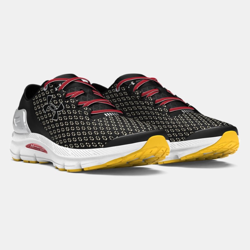 کفش اسپرت سفید، مشکی آندر آرمور مدل Unisex UA SpeedForm Gemini Running Shoes