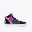 کفش تاپ بلند زنانه مشکی، رنگی کرت گایگر مدل southbank tag high top sneaker