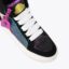 کفش تاپ بلند زنانه مشکی، رنگی کرت گایگر مدل southbank tag high top sneaker