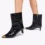 کفش چرم نیم بوت زنانه مشکی کرت گایگر مدل regent ankle boot