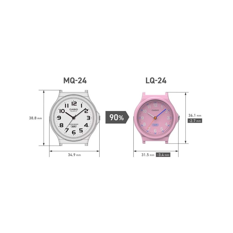 ساعت مچی کاسیو مدل LQ-24B-3BEF